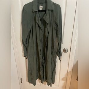 GAP Sage Green Jacket trenchcoat